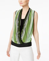 Thumbnail for your product : INC International Concepts Petite Layered-Look Surplice Sweater, Created for Macy's