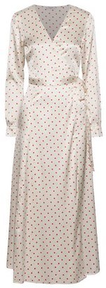 ivory silk wrap dress