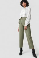 Thumbnail for your product : NA-KD Asymmetric Belted Suit Pants
