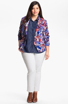 Thumbnail for your product : Gibson Floral Print Blazer (Plus)