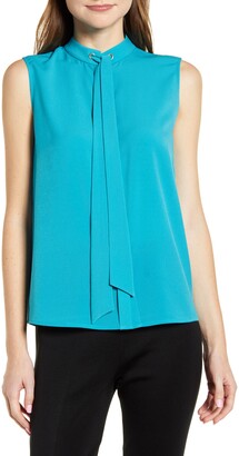 Green Tie Neck Blouse | Shop the world’s largest collection of fashion ...