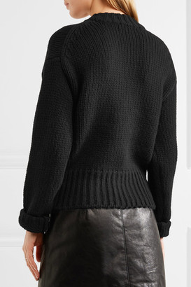 Joseph Lace-up Cashmere Sweater - Black