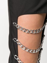 Thumbnail for your product : Loulou Open Leg Chain Detail Trousers