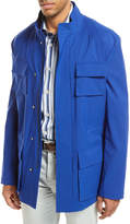 Thumbnail for your product : Kiton Safari Four-Pocket Coat, Blue