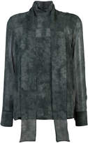 Thumbnail for your product : Akris sheer fade effect blouse