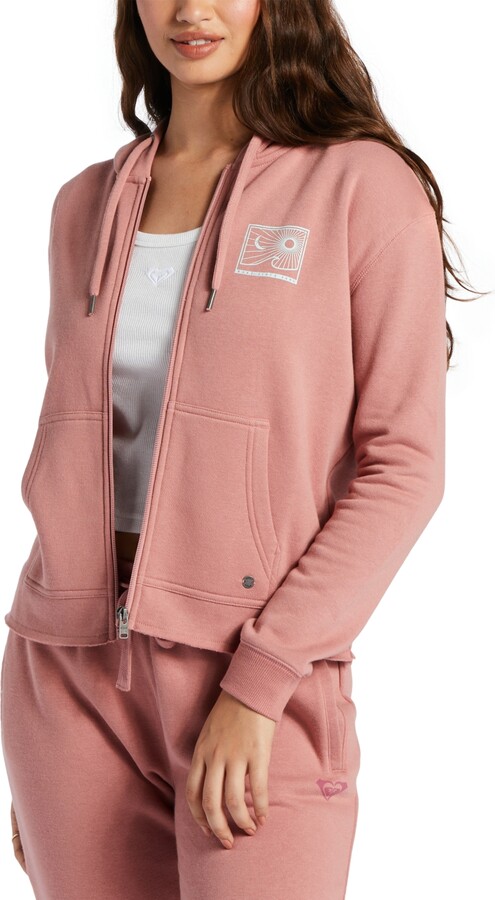 Roxy Juniors' Simple Day Go Off Zip-Up Hoodie - ShopStyle