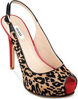 Thumbnail for your product : GUESS Huelaly Platform Pumps