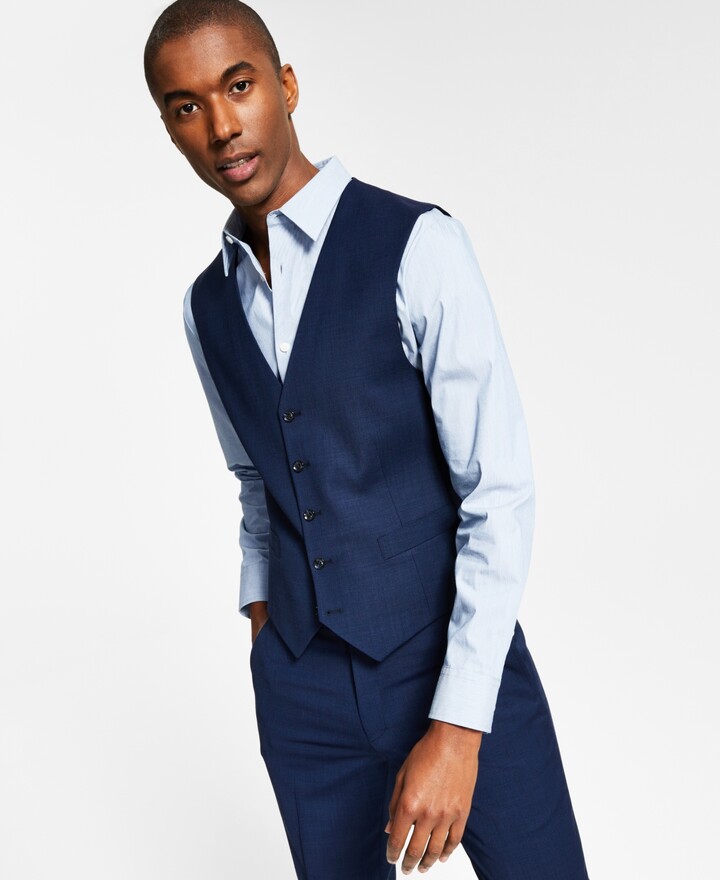 Mens Suits Vest Light Blue | ShopStyle