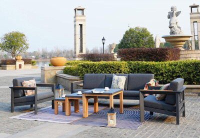 Direct Wicker 6 Piece Complete Patio Set with Cushions