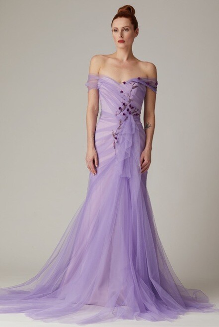 lavender evening dresses