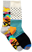 Thumbnail for your product : Happy Socks Combed Cotton Crew Socks - Pack of 2