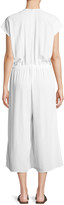 Thumbnail for your product : Eileen Fisher Plus Size Crepe Cropped Jumpsuit