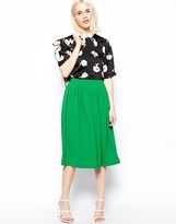 Thumbnail for your product : ASOS Woven Midi Vintage Skirt