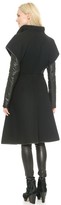 Thumbnail for your product : Gareth Pugh Wool & Leather Coat