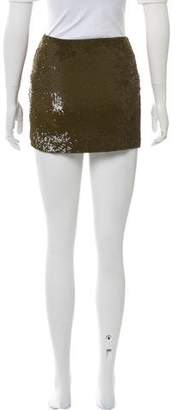 Haute Hippie Sequin Embellished Mini Skirt