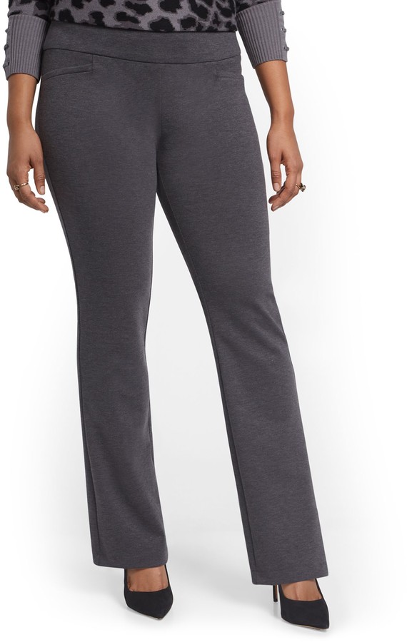 women's pull on bootcut ponte pants