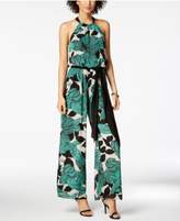 Thumbnail for your product : Nine West Printed Halter Jumpsuit, Created for Macy's
