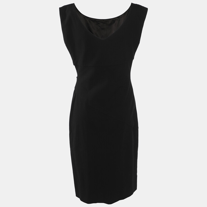 Diane von Furstenberg Black Jersey Dress M