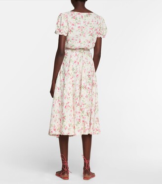 Polo Ralph Lauren Floral linen midi dress