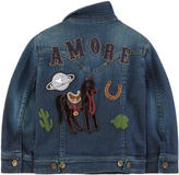 Thumbnail for your product : Dolce & Gabbana Jean jacket with fancy patches