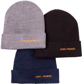 Thumbnail for your product : HUGO BOSS Orange Hat, Logo Wool-Blend Beanie