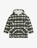 Thumbnail for your product : Ted Baker Tortis checked hooded wool-blend coat
