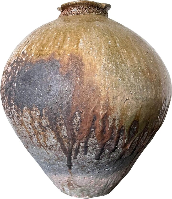 1stDibs Large Ceremic Shigaraki Tsubo By Nagaoka Masami