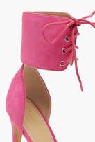 Thumbnail for your product : boohoo Lace Up Ankle Strap Two Part Heels