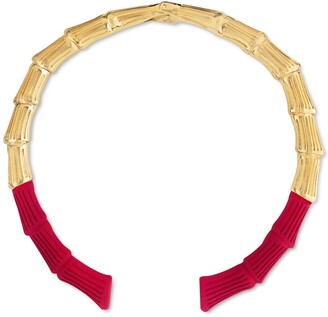 Bar III Zerina Akers Gold-Tone & Color Rigid Collar Necklace, 5.5", Created for Macy's