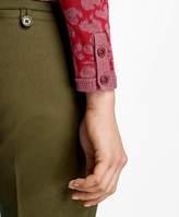 Thumbnail for your product : Brooks Brothers Floral Jacquard Crewneck Sweater