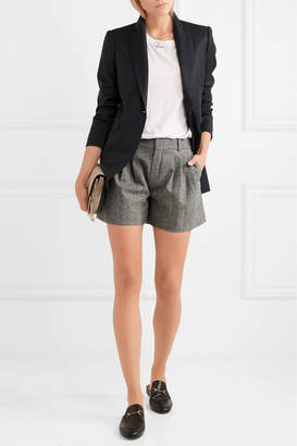 Chloé Wool-blend Tweed Shorts - Gray