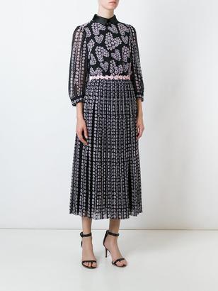 Giamba floral print pleated dress - women - Silk/Polyester - 40