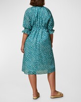 Thumbnail for your product : Marina Rinaldi Plus Size Cinghia Cotton Voile Midi Dress