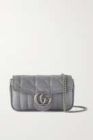 Thumbnail for your product : Gucci Gg Marmont Super Mini Quilted Leather Shoulder Bag