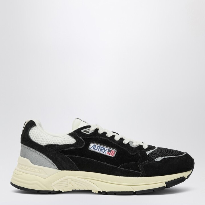 Hyperway sneakers in black mesh and velvet
