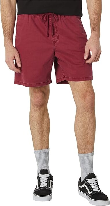 Salt Vans Men\'s Elastic Shorts Range ShopStyle Washed Relaxed (Syrah) Shorts -