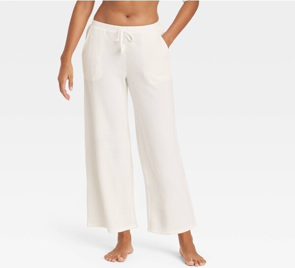 Stars Above Women' Waffle Lounge Pant - Star Above™ White S