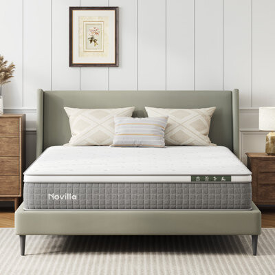Novilla 10"/12"/14" Gel Memory Hybrid Mattress
