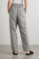 Thumbnail for your product : Etoile Isabel Marant Miroki Pleated Cotton-blend Tapered Pants - Gray