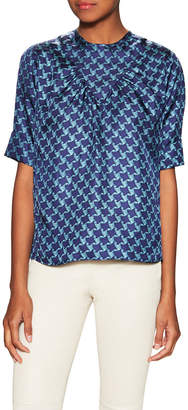 Tocca Silk Twill Printed Blouse