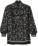 Thumbnail for your product : Anna Sui Pussy-bow Printed Silk-charmeuse Blouse