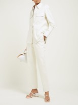 Thumbnail for your product : Helmut Lang Mid-rise Leather Trousers - White