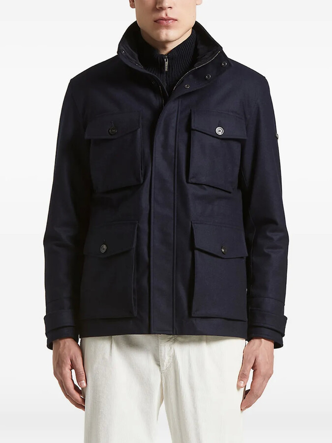 Peserico Flap-Pocket Field Jacket