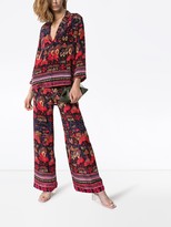 Thumbnail for your product : CHUFY Nazca printed wide-leg trousers