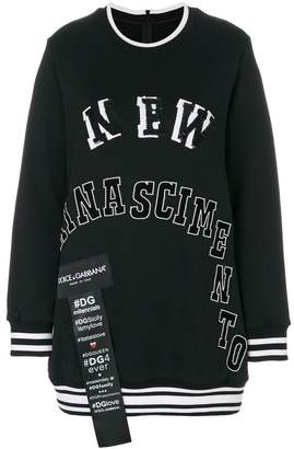 Dolce & Gabbana patch appliqué sweatshirt