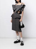 Thumbnail for your product : SHUSHU/TONG Pleated Peplum Midi-Skirt