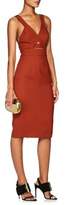 Thumbnail for your product : Narciso Rodriguez Women's Wool Twill Cutout Sheath Dress-Rust