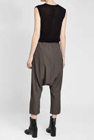 Thumbnail for your product : Rick Owens Cropped Harem Pants with Wool