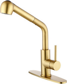 JINGHONGWANGLUO Utility Sink Faucets Single-Handle Pull-Out Laundry Faucet With Dual Spray Function Spot Resistant