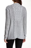 Thumbnail for your product : Love Stitch Mixed Knit Open Cardigan
